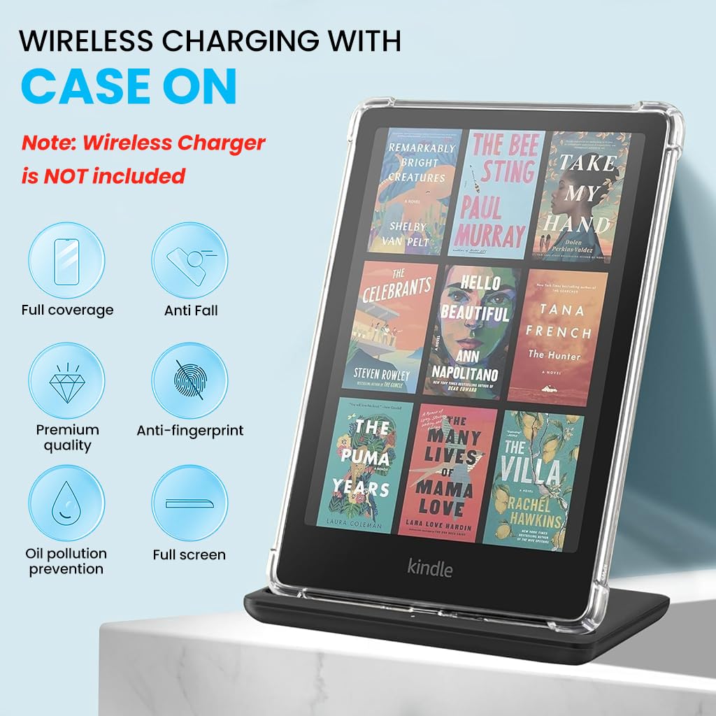 ZORBES Kindle 7.0 E Reader Case for Paperwhite 6 featuring Corner Air Cushion Bumpers and Clear TPU Protection