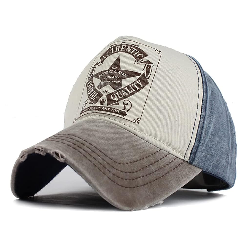 ZIBUYU® Cricket Cap For Men, Cap For Women Stylish Unisex Head Branded Adjustable Strap Vintage Cotton Fashion Hip Hop Snapback  Summer Sports Gym Dance Hat Free Size
