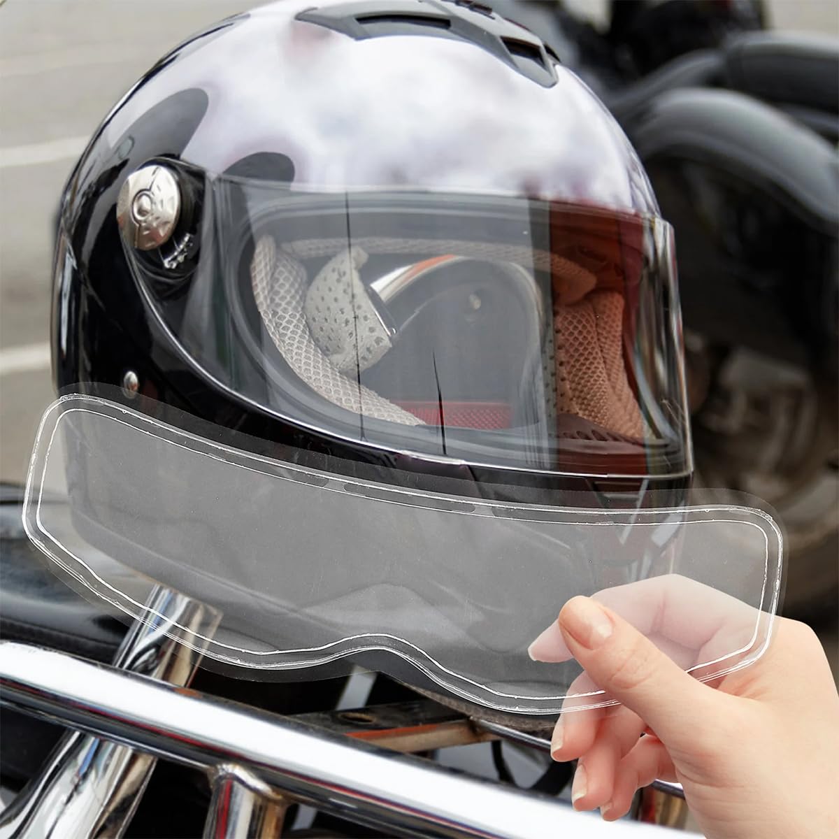 STHIRA Anti Rain Film for Motorcycle Helmet with Anti Fog Protection | 2Pcs Universal Visor Safety Set