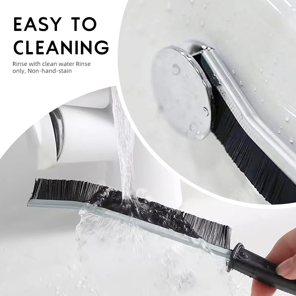 ZIBUYU Gap Cleaning Brush Set for Tiles and Window Tracks with PP Handle & Nylon Bristles | 5Pcs Utility Crevice Brushes for Sink and Kitchen