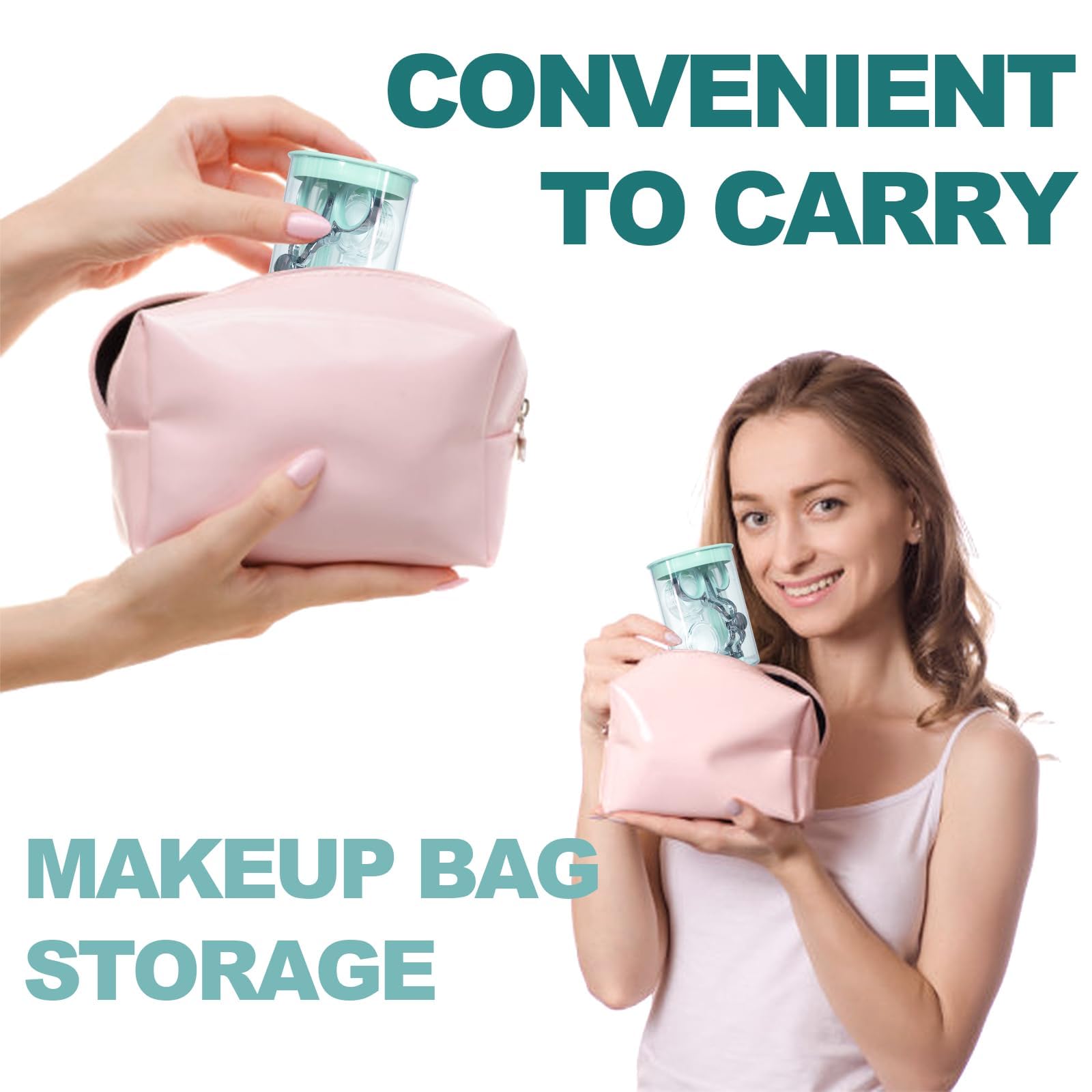 MAYCREATE Contact Lens Remover Tool for Travel with Silicone Strips and ABS Material | Hygienic Eye Support