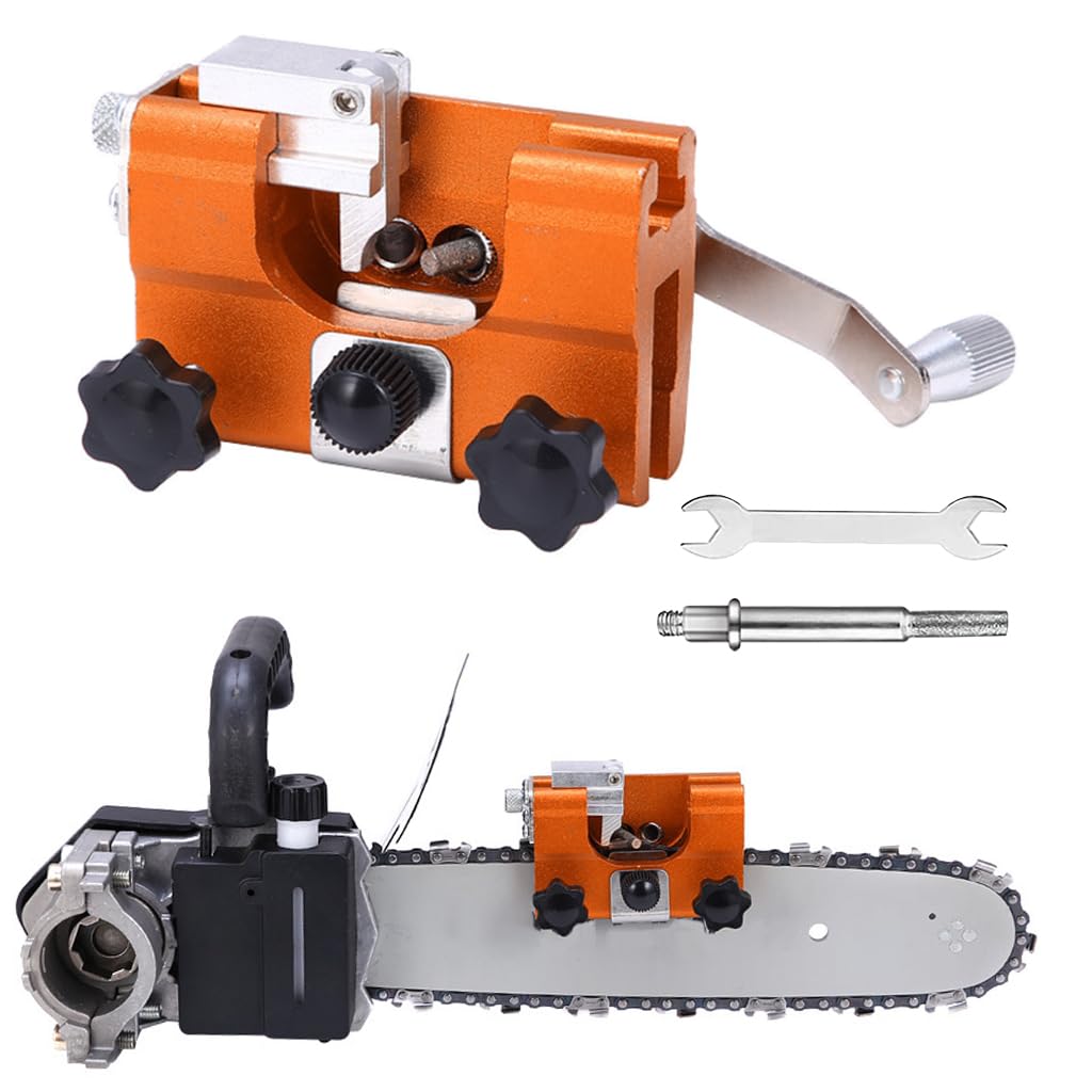 Serplex® Chain Saw Sharpen, Chainsaw Chain Sharpening Jig, Chainsaw Sharpener Kit, Deluxe Chain Saw Sharpener for All Kinds of Chain Saws Blade & Electric Saw