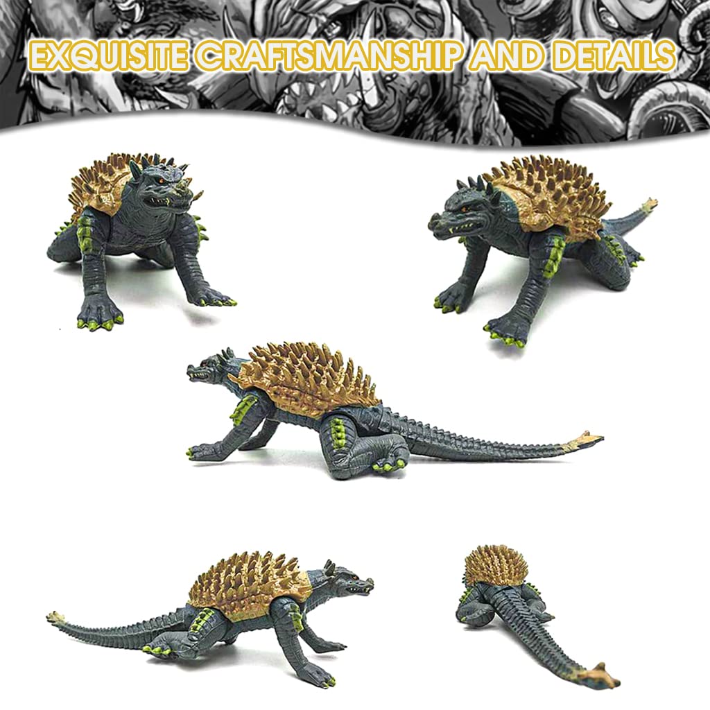 PATPAT® 8pcs PVC God Zilla Desktop Model Collection Dinosaur Model Action Figures God-Zilla Action Figures Soft Touch Vinyl PVC Toy for Kids Gifts for Kids (3-8 cm)