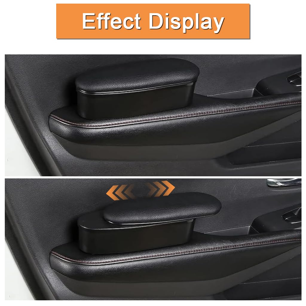STHIRA Elbow Rest Armrest for Car Door with 2 in 1 Storage Case and Adjustable Length | PU Cushioned Support 20x8x8cm