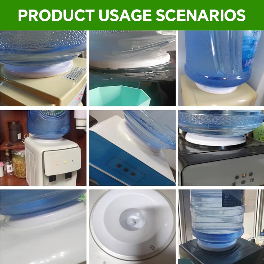 Supvox Water Dispenser Smart Base with Smart Cap Protruding Rod for Stable Bottle Support | Universal Seat for Bottled Water