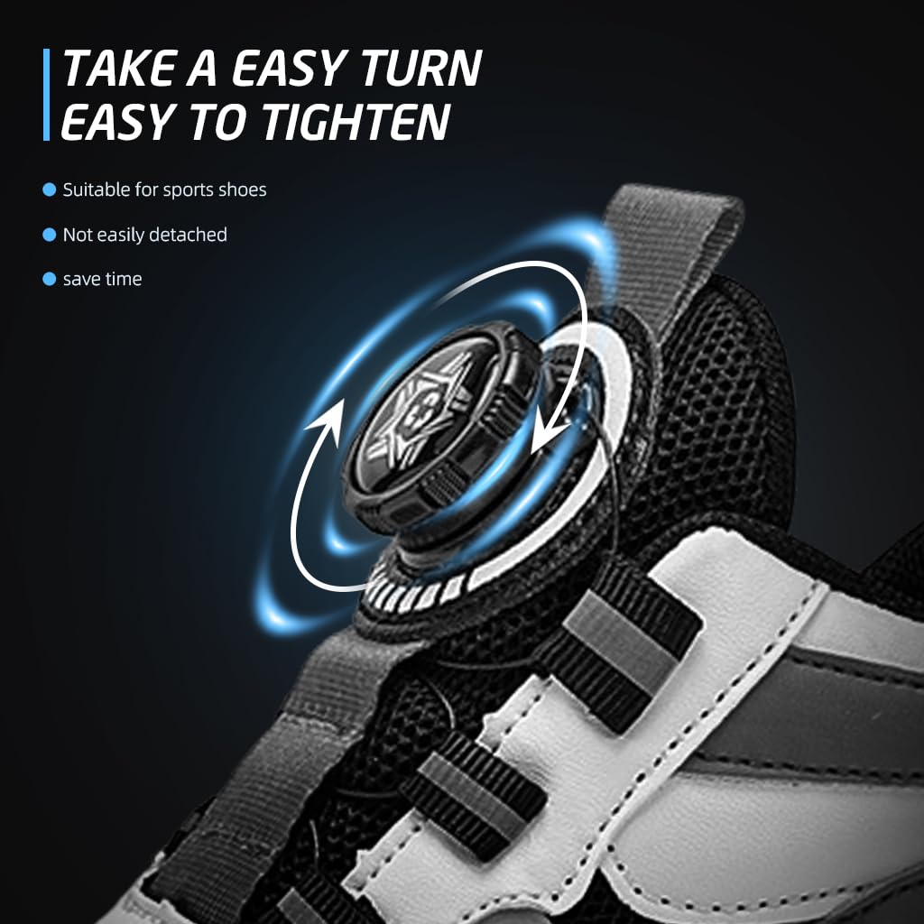 MAYCREATE No Tie Shoelaces for Kids featuring 84cm Elastic TPU Wire and ABS Knob Design