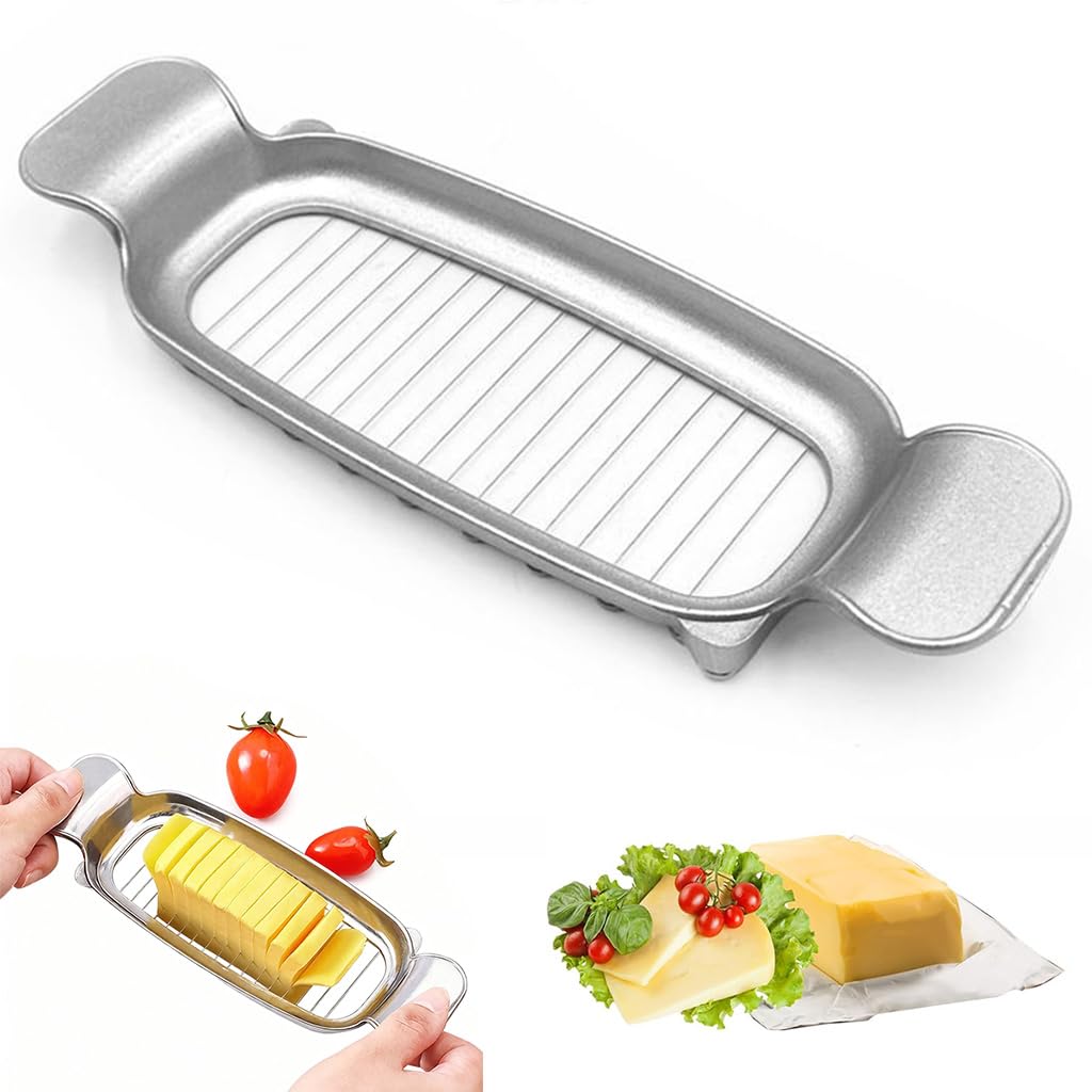 HASTHIP® Butter Slice Cutter, Stainless Steel Wire Slicer for Butter ...