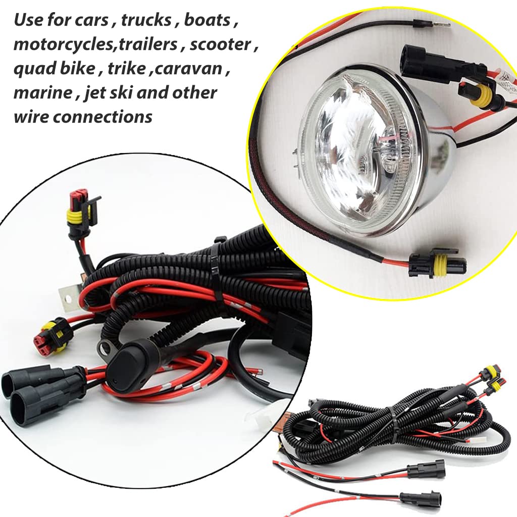 ZIBUYU 2 Pin Car Electrical Wire Connectors for 16-22 AWG with Silicone Seal | 20 Sets