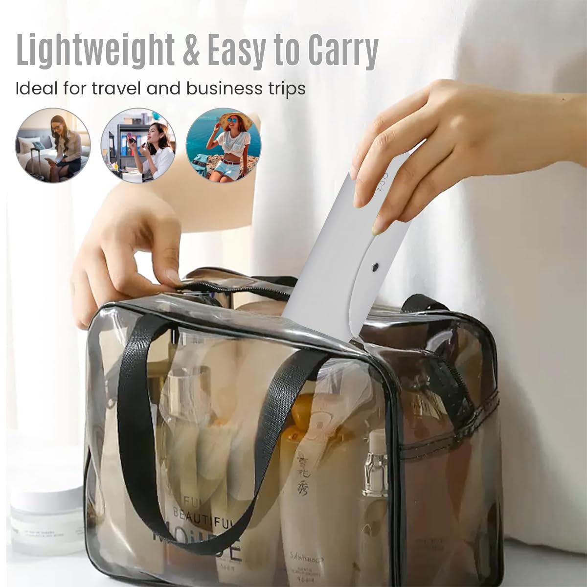 MAYCREATE Makeup Brush Holder for Travel with Standable Design and 20x6cm Silicone Case | Khaki Organizer