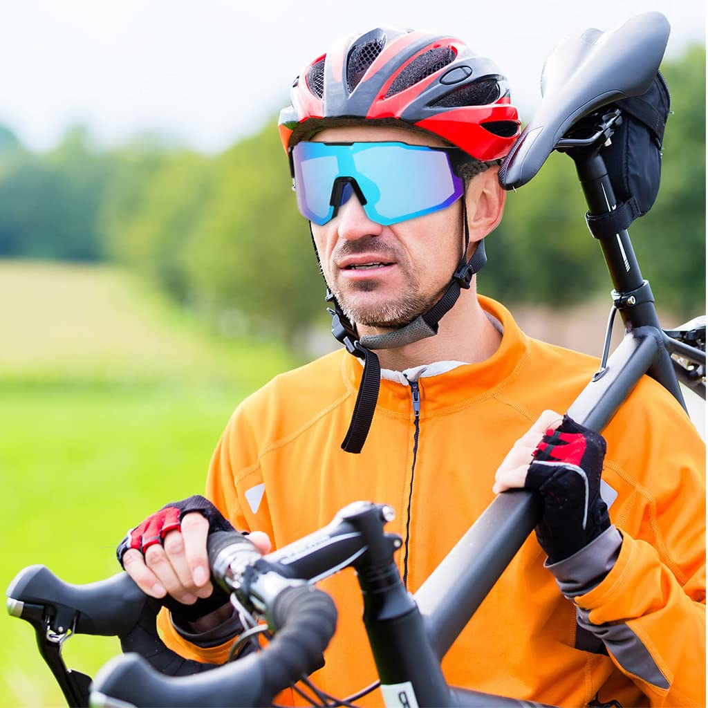 GUSTAVE Cycling Sunglasses for Outdoor Sports featuring Polarized UV400 Lens and 150mm Frame | Unisex Riding Glasses