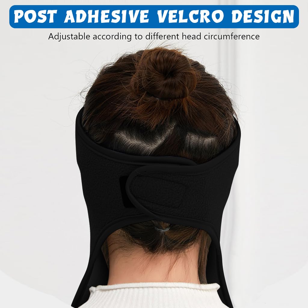 Proberos Face Mask for Bikers with Detachable HD Eye Shield and Thermal Fleece | Black