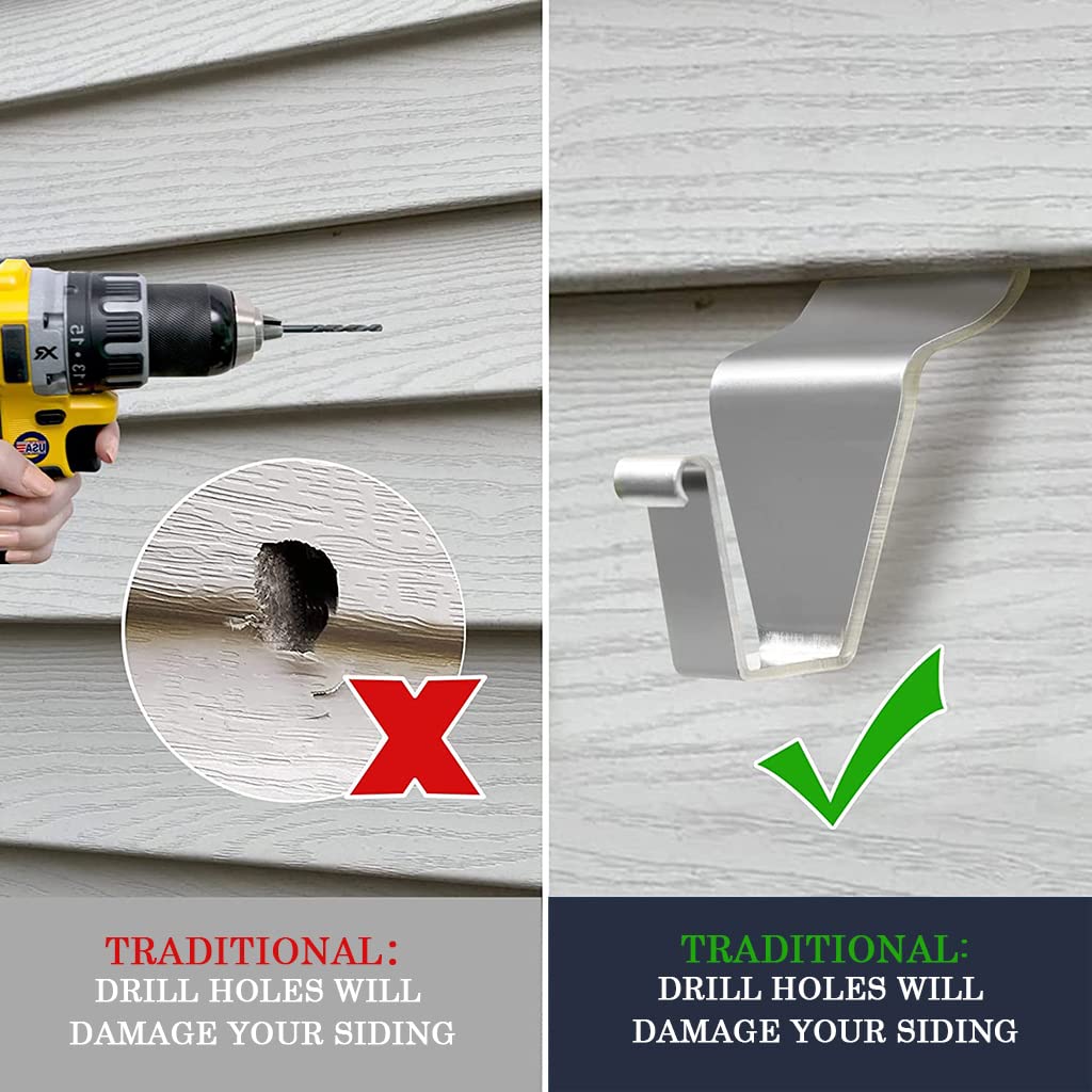 HASTHIP Wall Hooks for Hanging with 5 pcs 18 lb Capacity featuring No Hole Design | 304 Stainless Steel