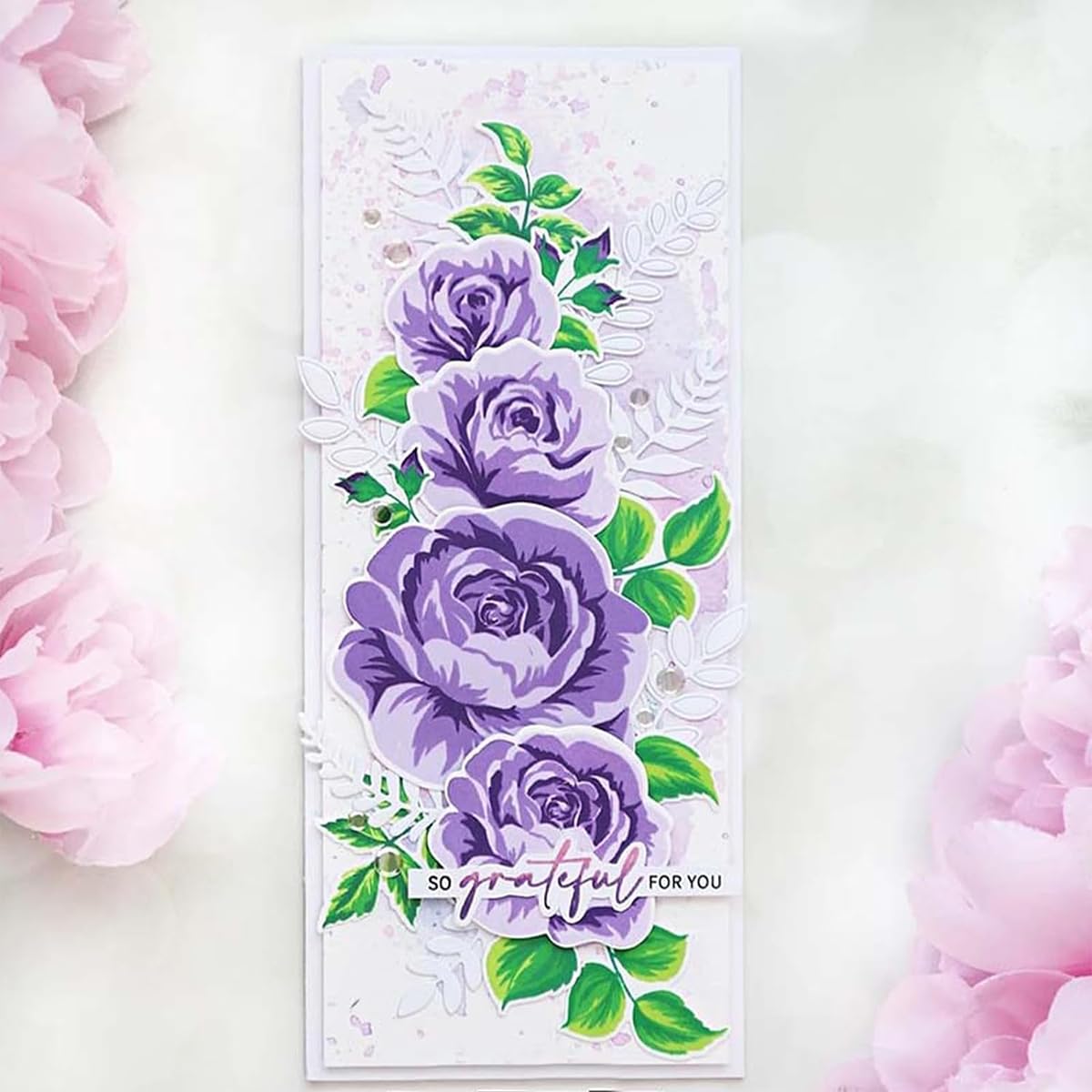 HASTHIP Leaf Metal Die Cuts for Scrapbooking and Card Making featuring 8pcs Stencil Set | Reusable Metal Templates for DIY Crafts