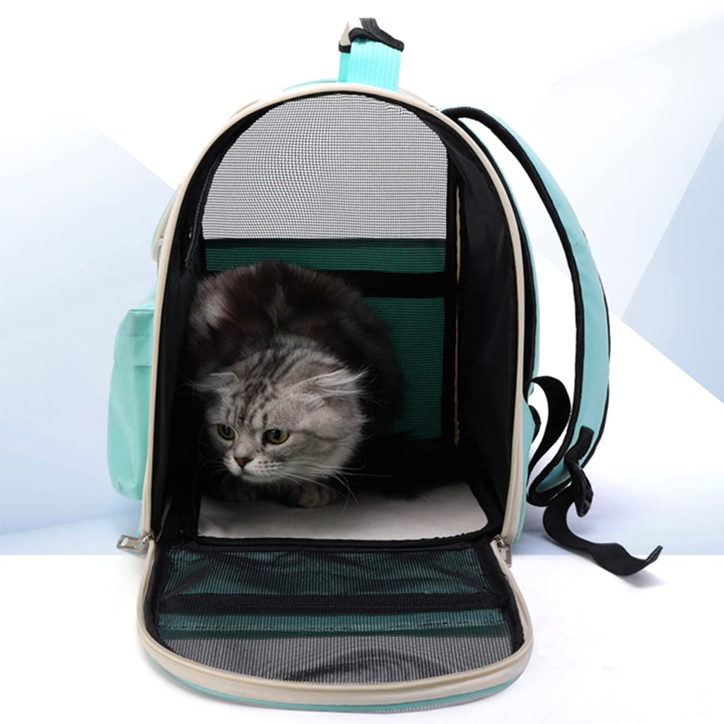 Qpets® Cat Carrier Backpack Cat Carrier Small Pet Travel Carrier Lightweight Carrier for Dog Cat Carrier Backpack with Handle Carrier for Small Medium Cat Dog Within 15kg