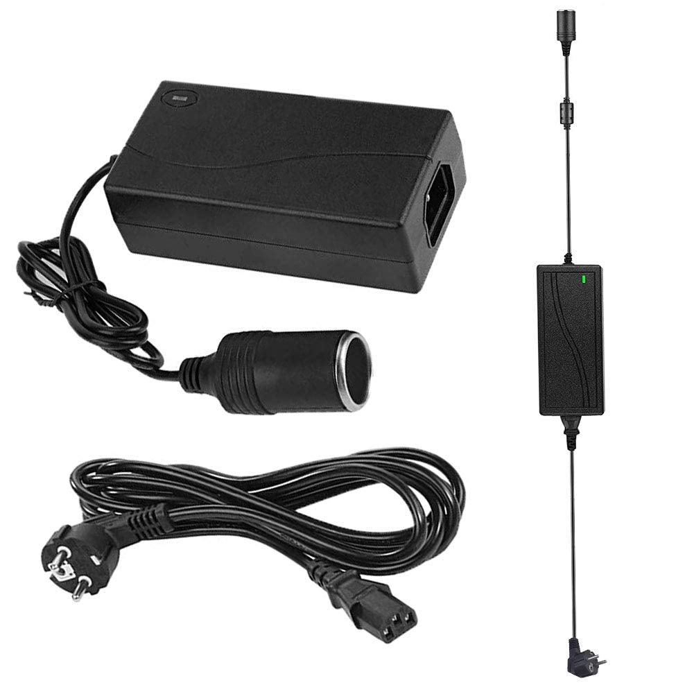 ELEPHANTBOAT  AC Power 110-240 to DC 12 V 5A 60 W Car Auto Inverter Cigarette Lighter Adapter