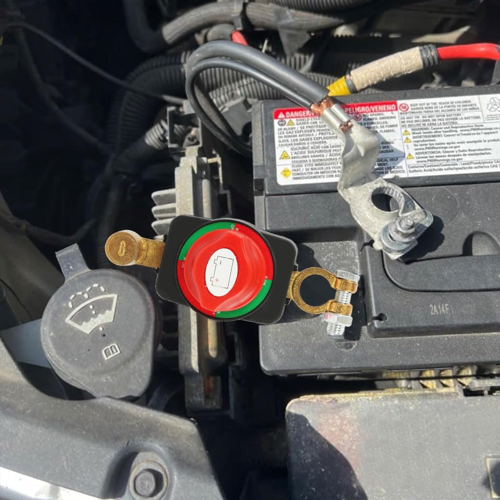 STHIRA Battery Cut Off Switch for Car RV and Boat featuring Pure Copper Contacts | 12–48V 275A Reliable Power Disconnect