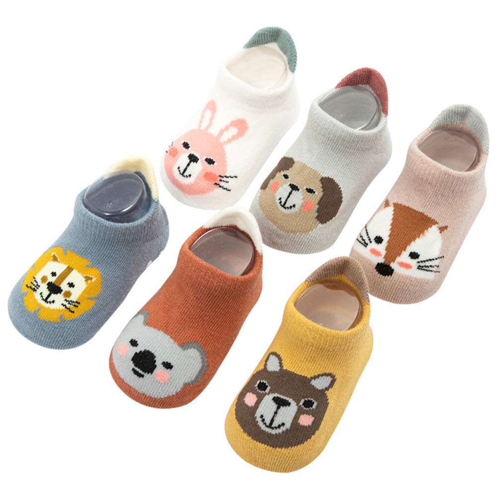 ZIBUYU® 6 Pairs Non Slip Grip Cotton