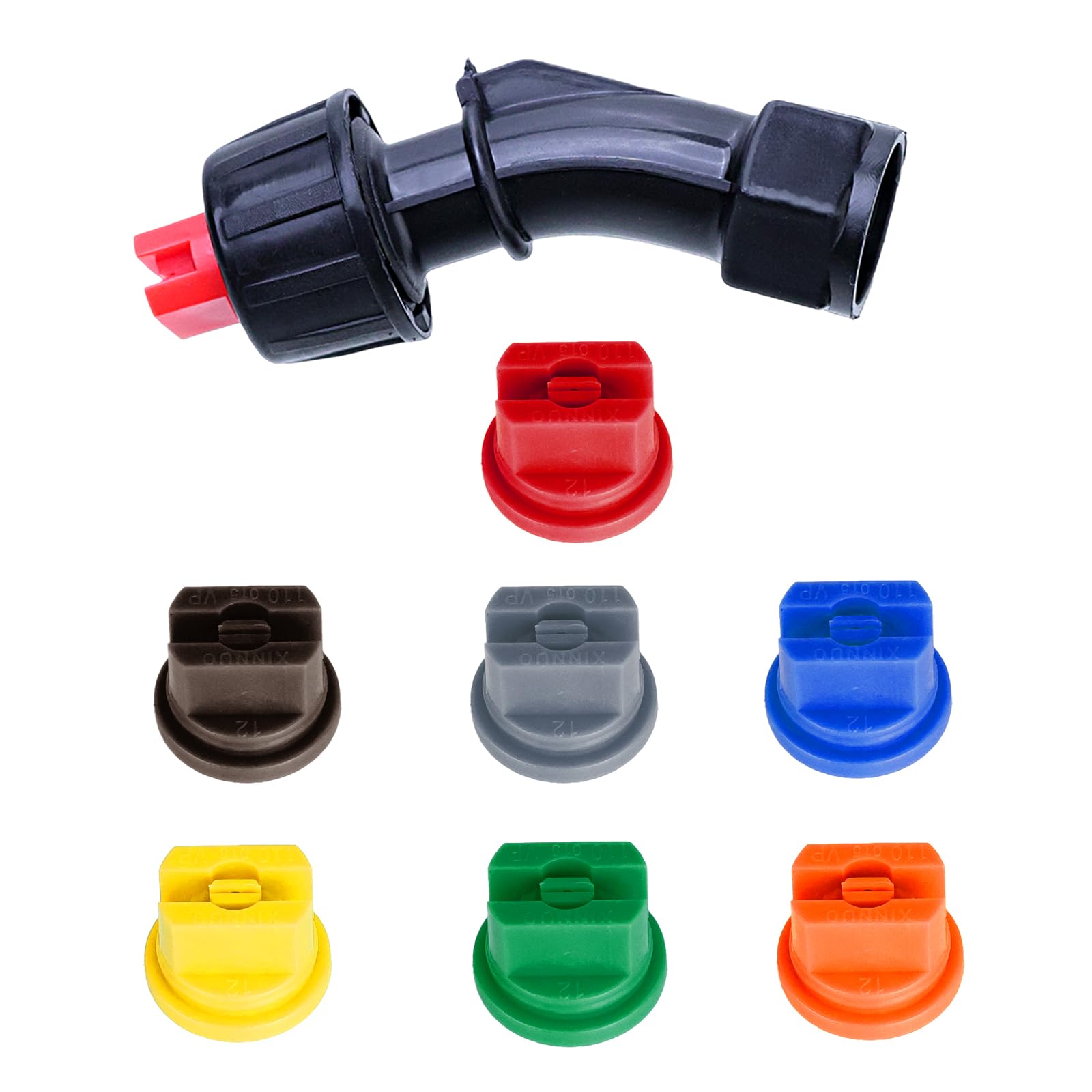 HASTHIP® Drip Irrigation Accessories Set, Gardening Elbow Connectors & Adjustable Drip Emitters, Garden Watering System Parts for Tubing Direction Change & Precise Flow Control