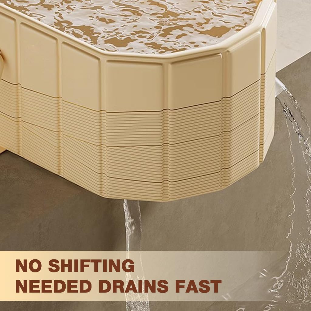 HANNEA Bath Tub for Adult for Hot and Cold Therapy featuring Folding Design and 1.5 m Size | Multilayer PVC with Drainage Pipe