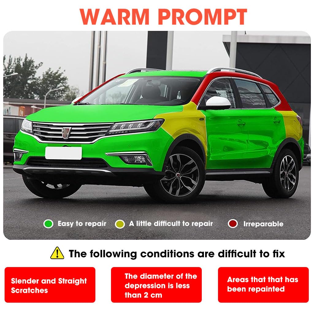 ZIBUYU Car Dent Remover Puller for Auto Body Repair with Dual Handles and 165 lb Suction Power | 3 Pack 11.8 cm and 5.7 cm PP PC TPR Construction