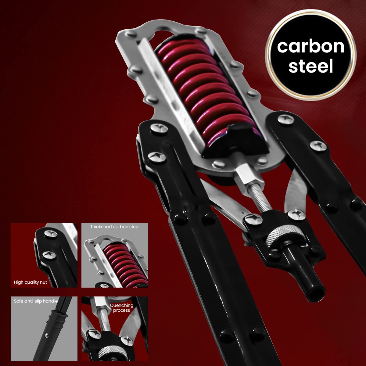 Optifit Arm Exerciser for Upper Body Training with 440lb Adjustable Resistance and Stable Triangle Frame