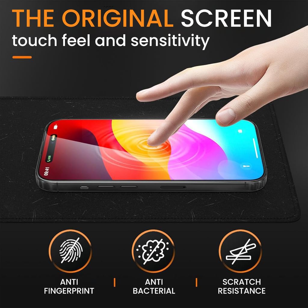 ZORBES Privacy Screen Protector for iPhone 16e 6.1 in with 9H Tempered Glass 2 Pack | Anti Glare and Fingerprint Proof