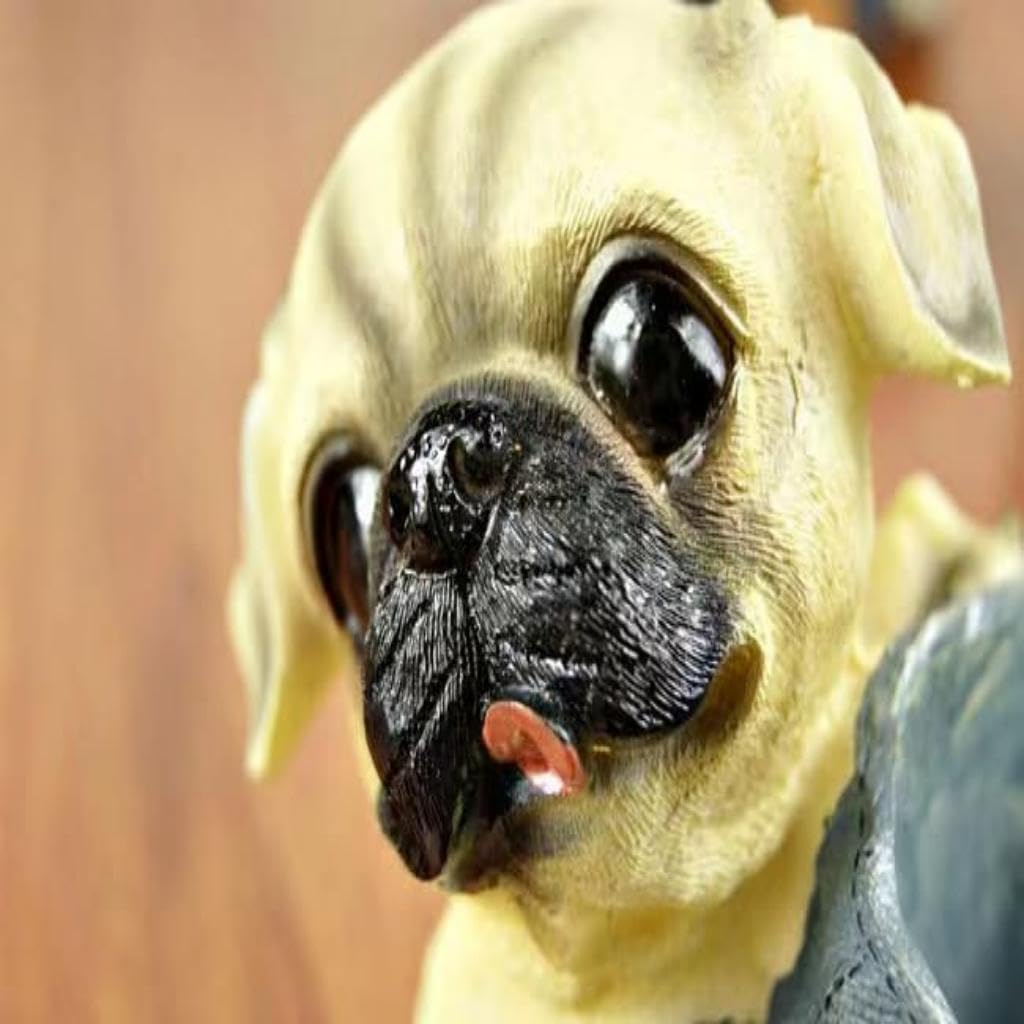 Zibuyu Dog Pen Holder for Office Desk featuring Resin Figurine Cup | Adorable Organizer