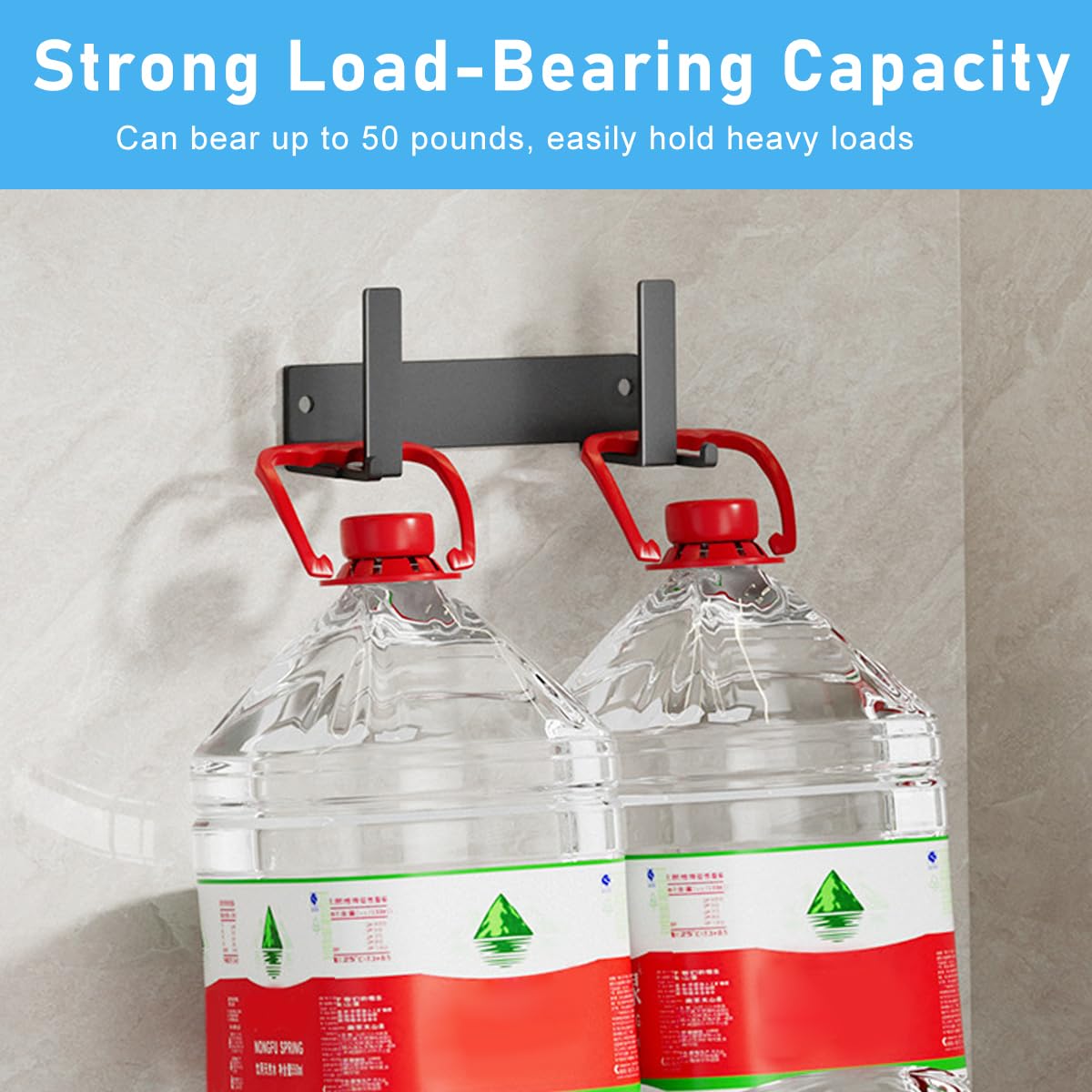 Supvox Lid Organizers for Kitchen with Drain Tray and Self Adhesive Wall Mounted Rack | Carbon Steel Holder for Pot Lids, Pans and Cutting Boards