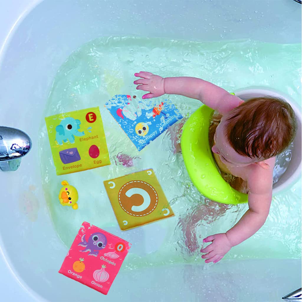 PATPAT Alphabet Flash Cards for Babies with 26 Double Side Cloth Pages | Washable Non Toxic Learning Toy