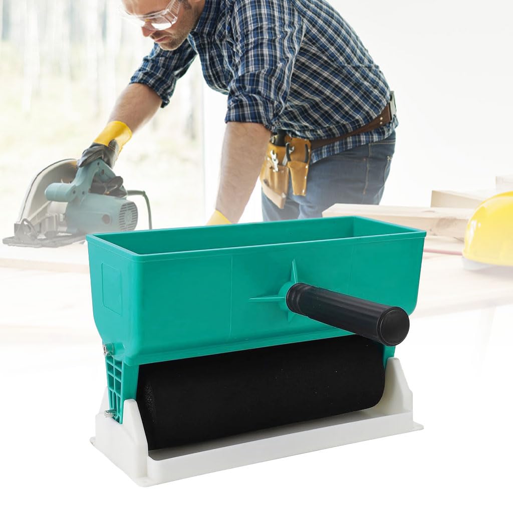 Serplex Glue Applicator Roller for Woodworking and DIY Coating featuring 9 in Dual Foam Wheels | Handheld 460 ml Tool