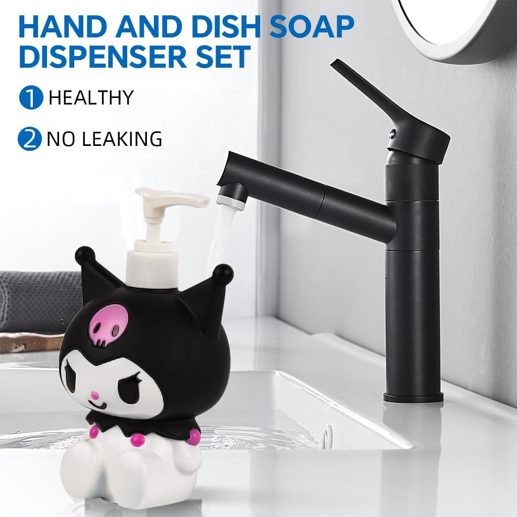 HASTHIP Liquid Soap Dispenser for Bathroom with 350ml Pump Head | PP Bottle for Kids