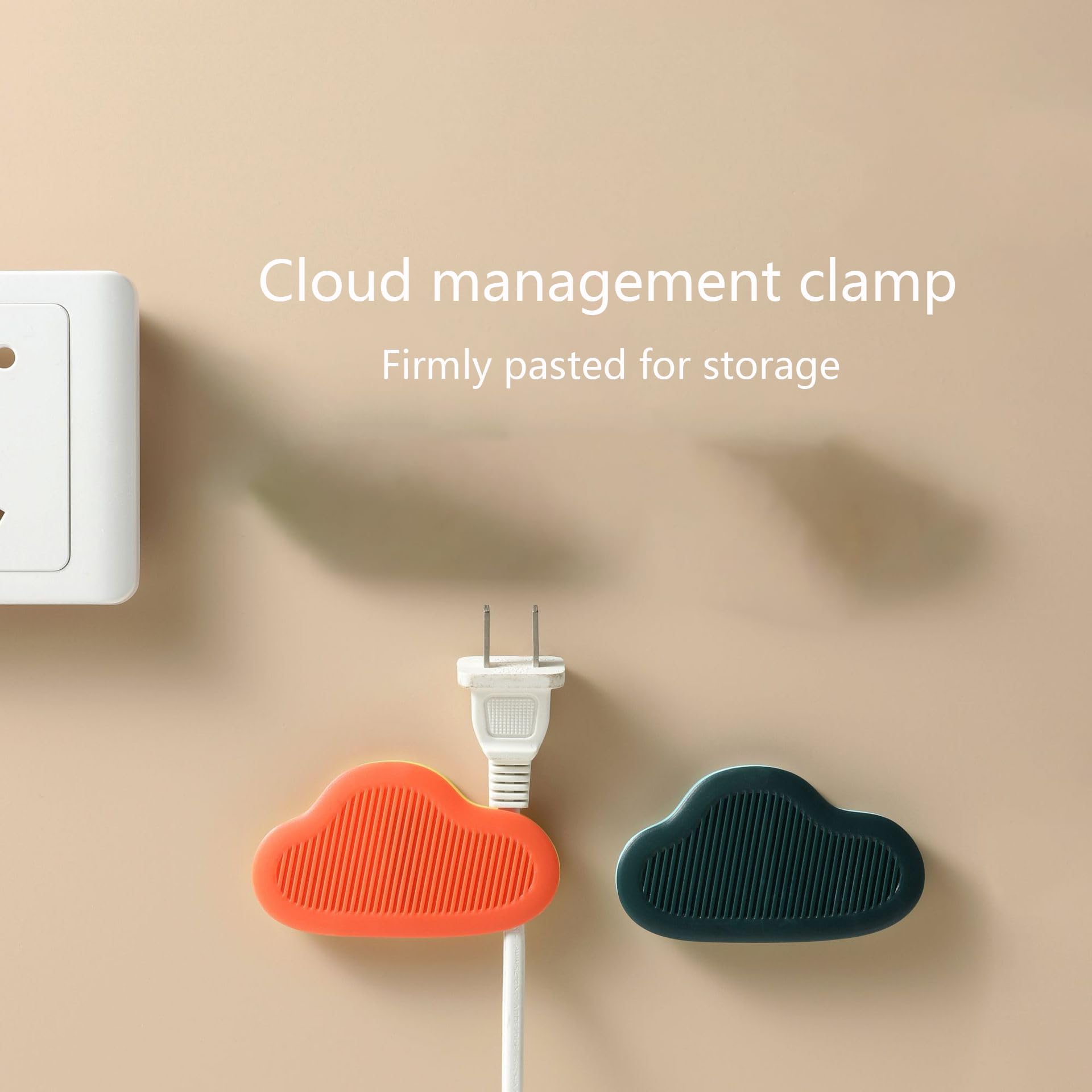 ZIBUYU Cable Organizer for Home and Office with Dual Slot Holders 8.8×4 cm ABS | 4 Pcs