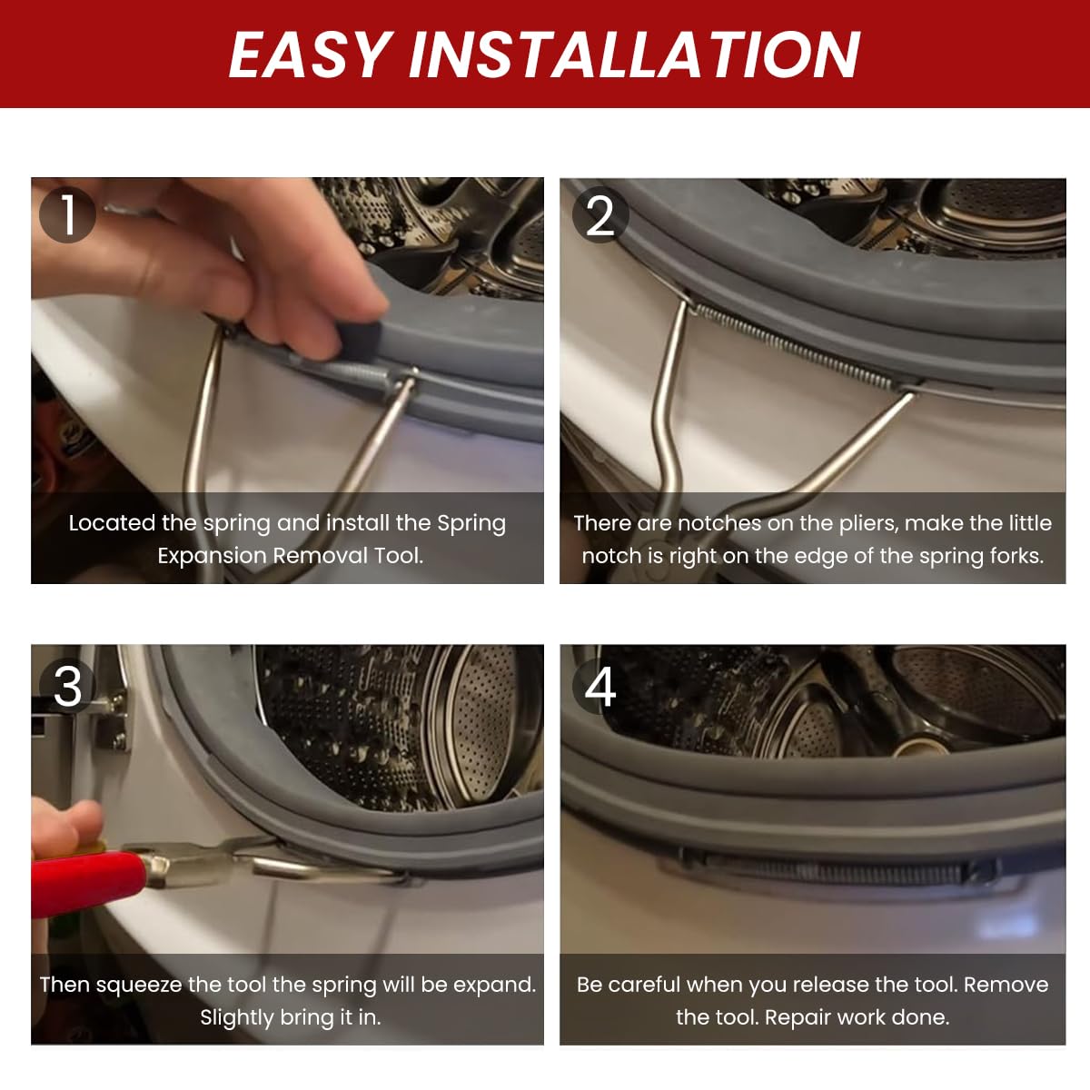 Serplex Snap Ring Plier for Circlip Installation with Straight Tip and Carbon Steel Build