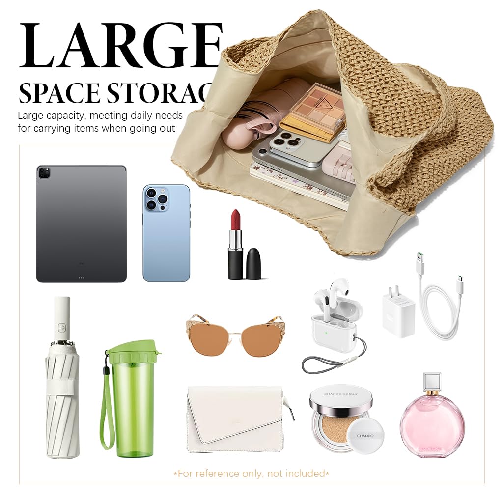 PALAY Straw Beach Bag for Women featuring Boho Woven Tote Design | Ideal for Summer Outings