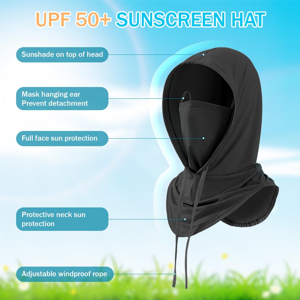 Optifit Face Mask for Bikers with UPF 50+ Sun Protection and Ice Silk Cool Touch | 2PCS