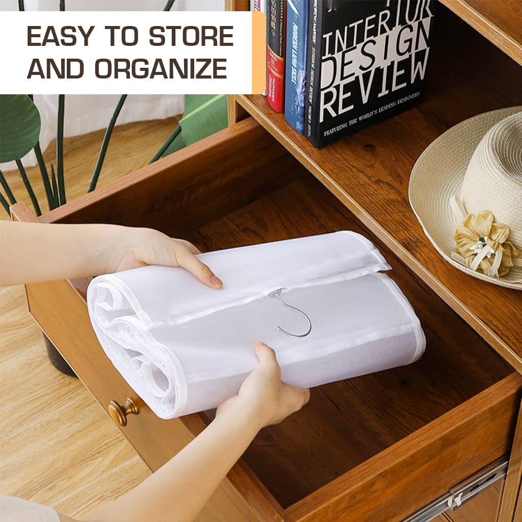 ZIBUYU Bag Organiser for Handbags with 6 Pockets and Hanging Design 90 x 35 cm | Space-Saving Storage for Women