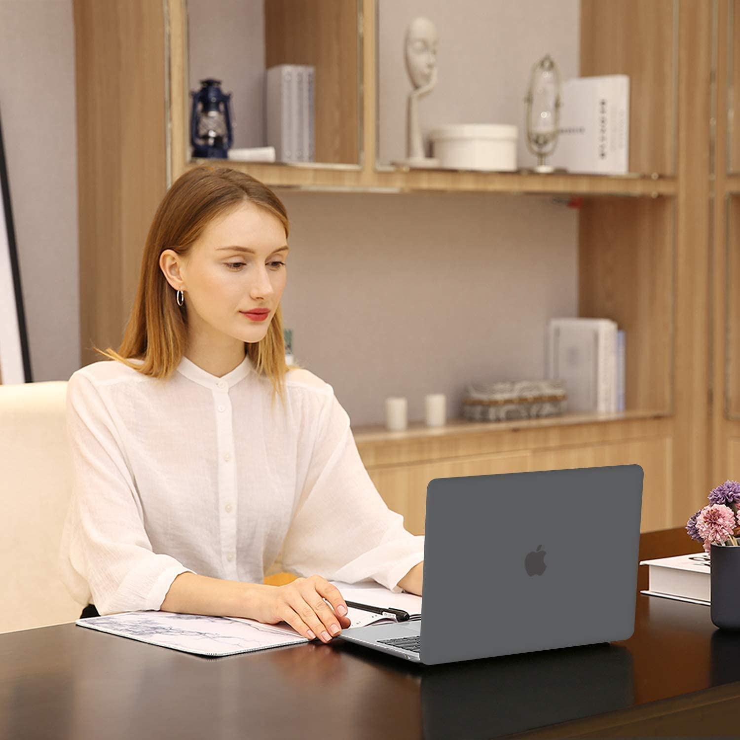 ZORBES Laptop Cover for 13.3 inch MacBook Air featuring Snap On Design & PC Shell | Waterproof Scratch Resistant Black Case