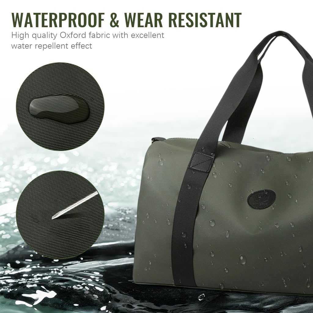 GUSTAVE Gym Bag for Men with Footwear Compartment 46x20x26cm Waterproof Oxford Cloth | Travel and Fitness Duffle