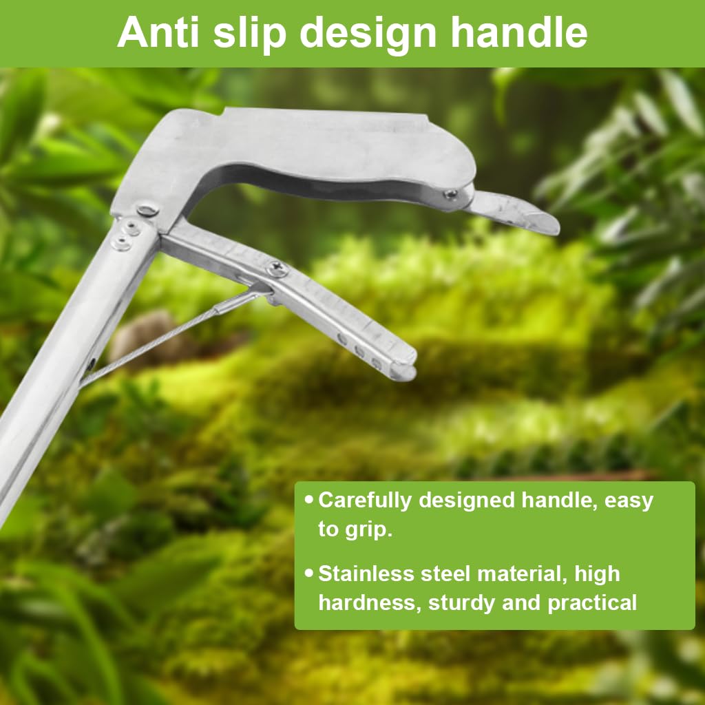 HASTHIP Grabber Reacher Tool 150cm for Litter Pick Up with Anti Slip Clamp and Ergonomic Handle