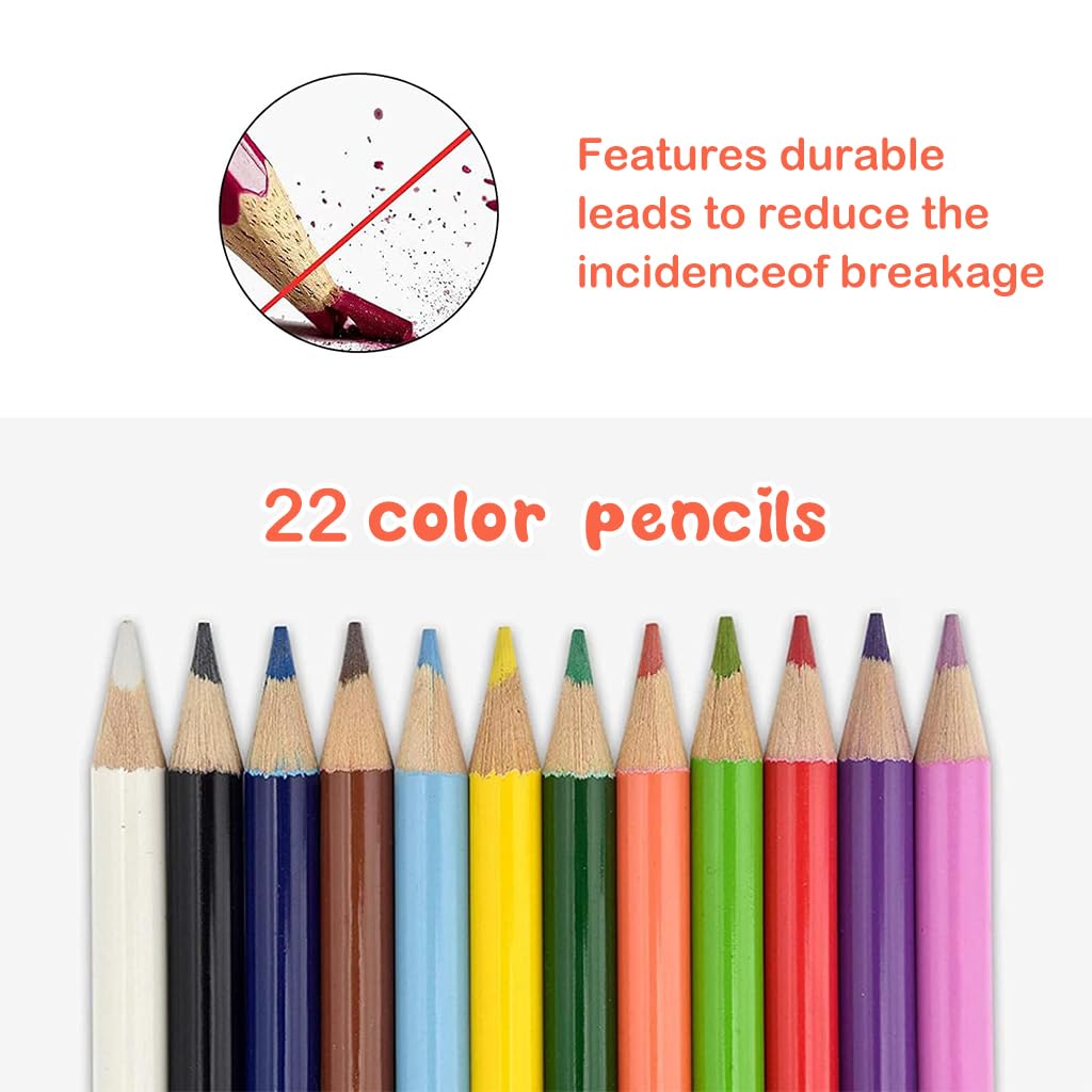 ZIBUYU Painting Drawing Kit for Kids with 180 pcs Art Supplies in Wooden Case | Birthday Gift