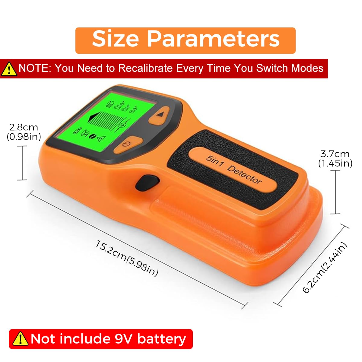 Serplex Stud Finder for Home Renovation with 5 Detection Modes and Auto Calibration | LCD Display