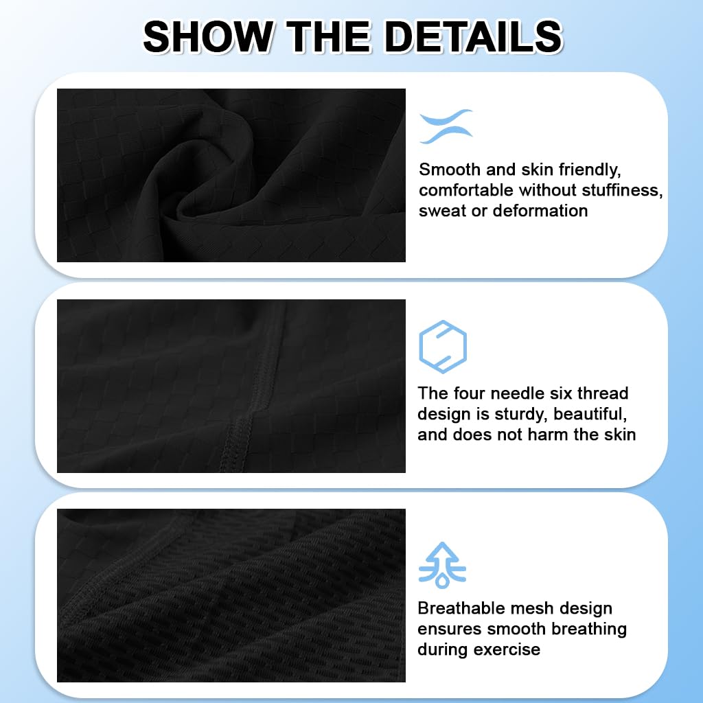 Proberos Balaclava Face Mask for Cycling and Skiing with UPF30+ UV Protection | Breathable Black Full Head Cover