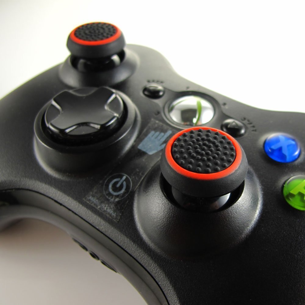 HASTHIP Controller Thumbstick Cover Caps for PS4 with 6 Pairs Silicone Grips | Enhanced Accuracy