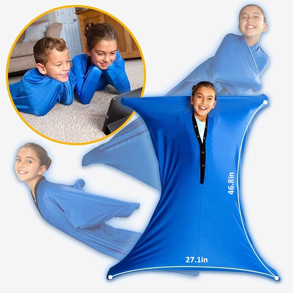 PATPAT Kids Sensory Body Sock 119x69cm for Autism Therapy featuring Stretchy Fabric | Calming Full-Body Play