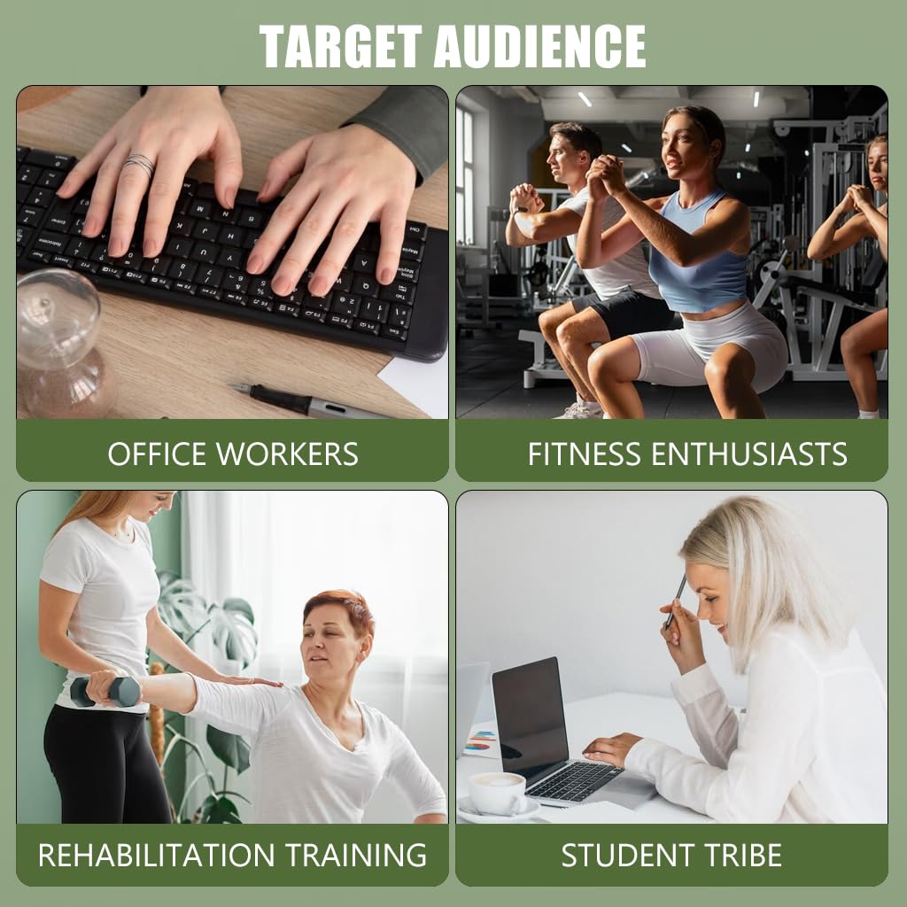 Proberos Hand Grip Strengthener Rings Set for Finger Exercise with 30–80 lb Resistance | Silicone 6PCS