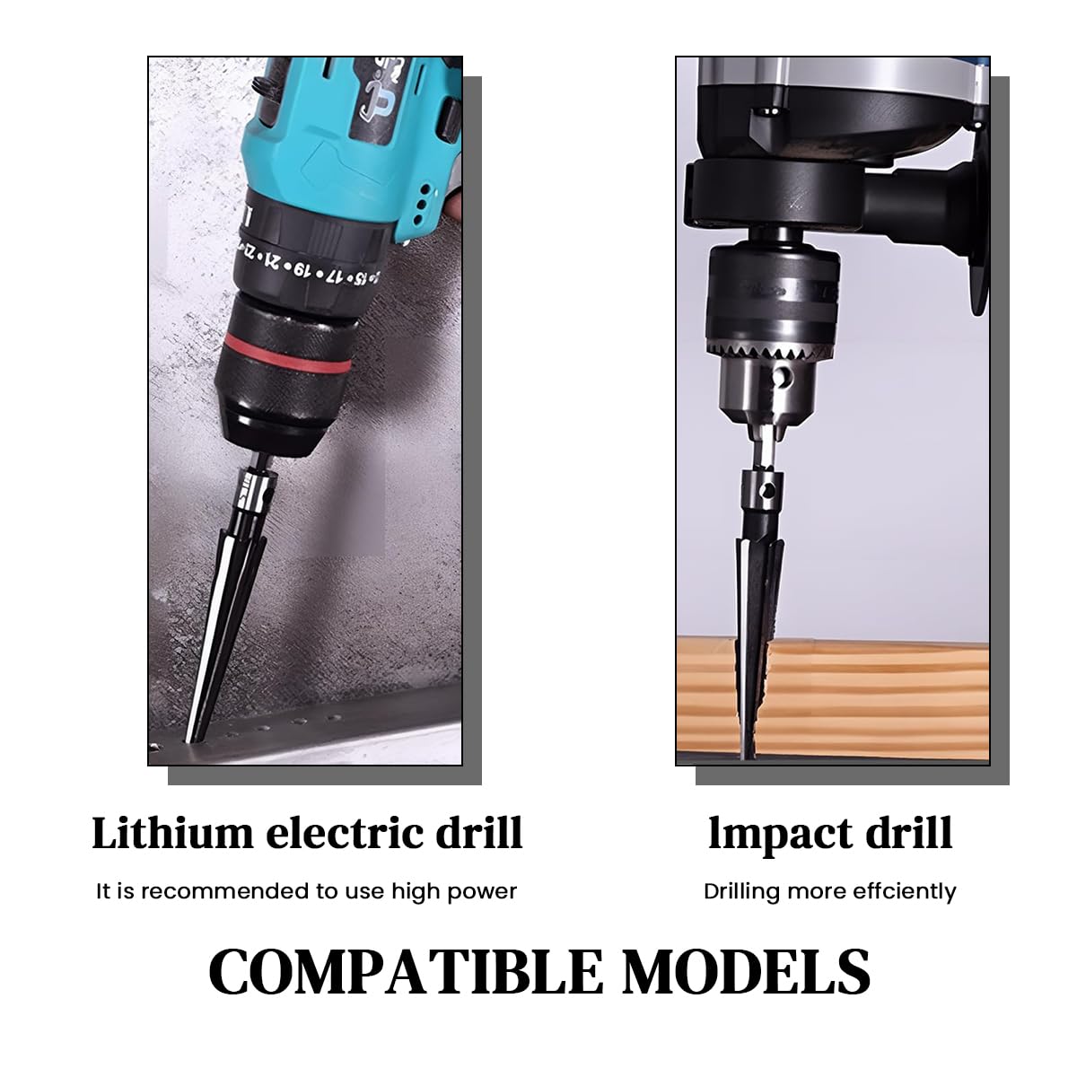 Serplex Hand Reamers for Wood Metal and Plastic with T Handle Cross Bar 3‑13mm & 5‑16mm