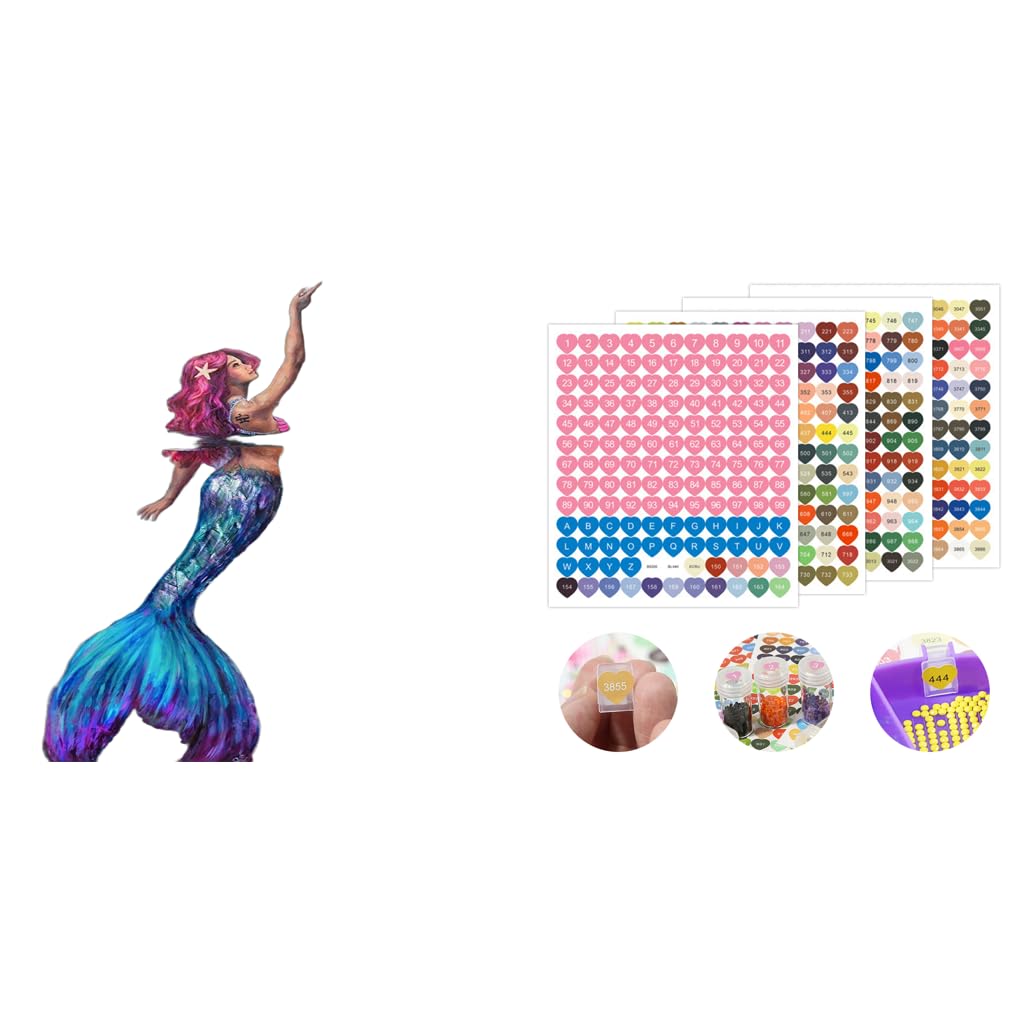 HASTHIP 5D Diamond Painting Kit for DIY Crafts with 572 pcs Stickers and 30×40 cm Canvas | Heart Shaped Drill Design for Kids and Home Décor