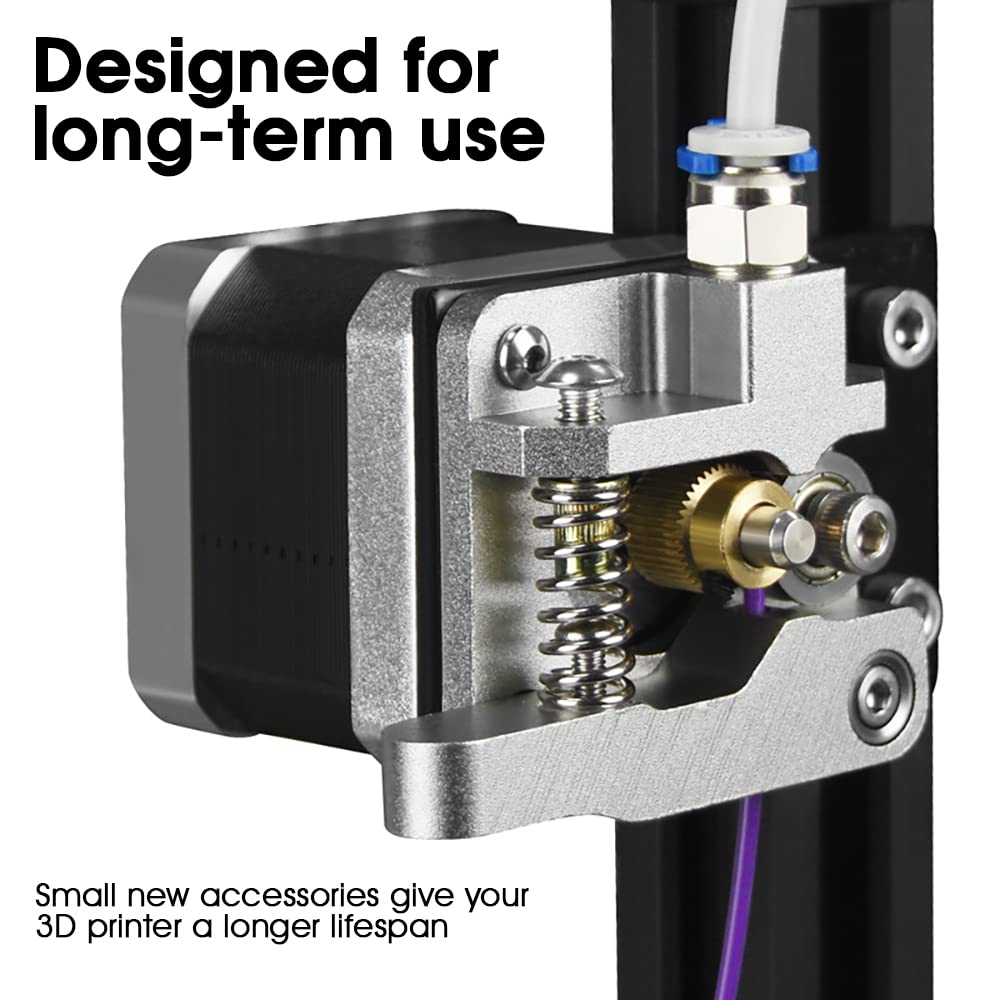 PROBEROS Extruder for Ender 3 and CR-10 Series featuring 40 Teeth Drive Gear Aluminum Assembly