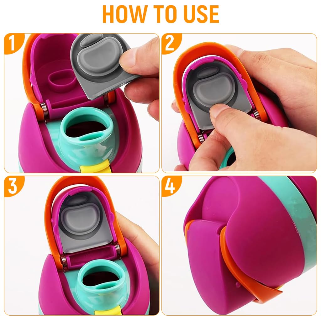 Supvox Replacement Spout Gaskets and Sealing Rings for Owala FreeSip 24–40Oz | Food‑Safe Silicone Leak‑Proof Set