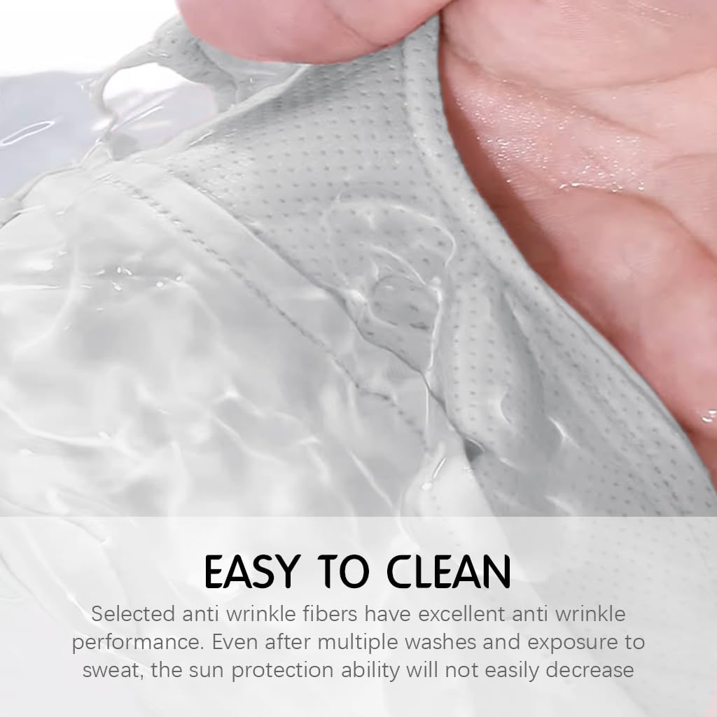 PALAY Full Face Sun Mask for Women UPF 50 with Detachable Brim in Green 3PCS | Cooling Protection for Cycling and Golf